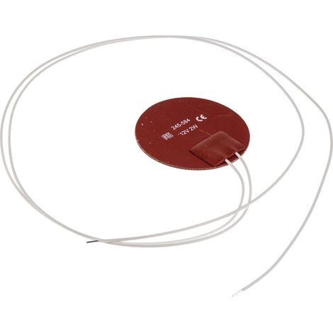 Tapis chauffant en silicone Cercle RS PRO, 12 V c.c., 2 W ( Prix pour 1 )