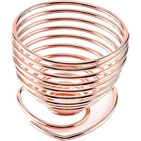 Coquetiers en métal - Ressort spiralé en acier inoxydable doré rose et cuivre (1/5)