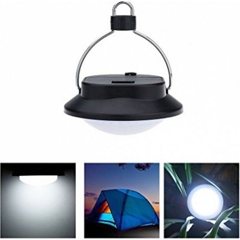 TrAdE Shop Traesio - Lampada Sospensione Lanterna Emergenza Led Con Paralume Luce Fredda Portatile -