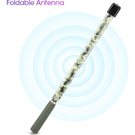 Antenne pliable courte 33 cm SMA Femelle pour Talkie-Walkie Militaire et Outdoor (1/5)