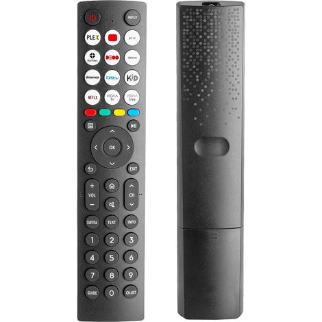 Télécommande compatible avec Hisense Smart TV VIDAA LCD LED UHD TV 55E7HQ 50E77HQ 55E77HQ 55U8HQ 65U7HQ Remplacement du contrôleur avec PrimeVideo NETFLIX boutons, aucune configuration nécessaire (1/5)