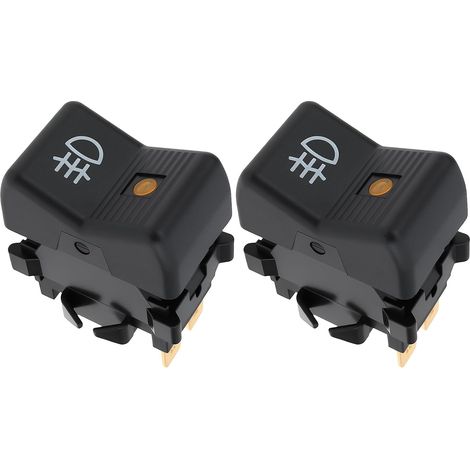 2x Interrupteur Feu Arrière Antibrouillard 4 Broches 12v Témoin Orange À Bascule Montage Sur Panneau Compatible avec 2105‑2107 2121 (1/5)