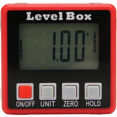 Indicateur d'angle numérique avec rétroéclairage automatique et quatre boutons (1/5)