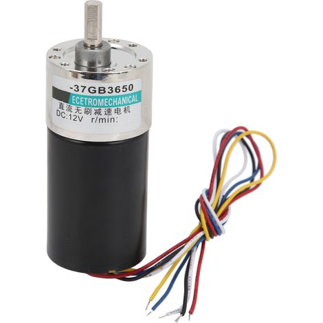 Moteur sans balais micro DC 12V réducteur pour instrument de mesure haute précision (500 tr/min) (1/5)