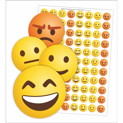 Pegatinas motivacionales - Emoticonos (88 unidades)