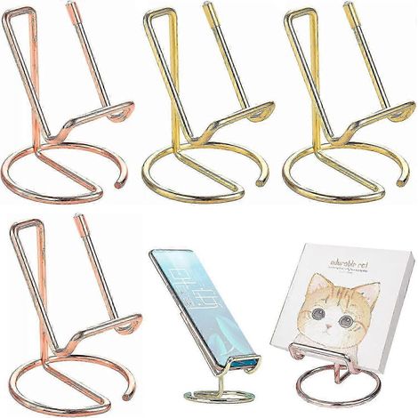 Porte-assiettes décoratif, présentoir en fer (4 pièces), petit chevalet porte-assiettes en fer, support pour tablette et téléphone (1/5)