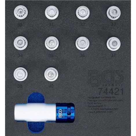Insert de Servante d Atelier 1/6 - Jeu 11 pcs Outils Écrous Antivol BMW - Précision et Sécurité Professionnelle - D-Work