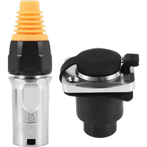 Connecteur Ethernet RJ45 étanche IP67 pour réseau, boîtier robuste, raccord industriel étanche à l'eau, fiche mâle/femelle, câblage réseau extérieur, connectique étanche professionnelle (1/5)