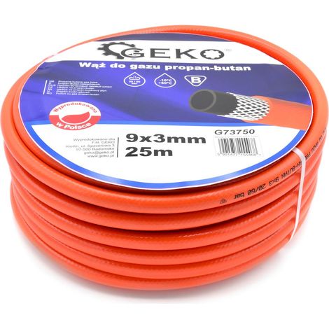 Tuyau de gaz propane-butane 9x3mm 25m Certificat PL (1) (1/2)