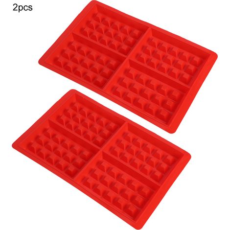 2-teilige Silikon-Waffelform für Küche, Muffins und Schokolade – DIY-Zubehör (1/5)