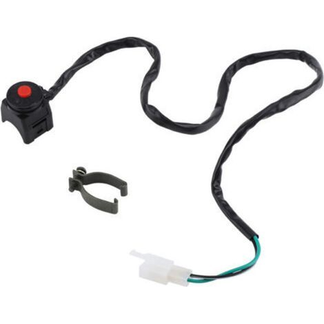Start/Stopp-Schalter, 7/8" Motorrad-Lenkerhupen-Bedienknopf EIN/AUS-Schalter 22 mm Hupensteuerung - Crezuo (1/4)