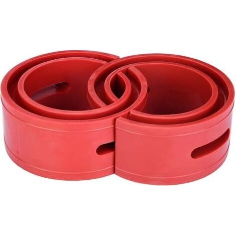 Amortisseur Tampon de Ressort 2Pc Universel de Voiture Coussin de Butoir Rouge de Voiture Amortisseur Ressort de Type de Pare-chocs(E) (1/5)