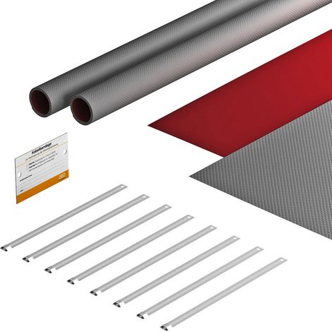 OBO Bettermann Set di bendaggio per fotovoltaico 550x880 Materiale da costruzione intumescente grigio / rosso, 7203154