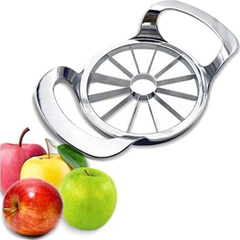 Coupe-pommes et dénoyauteur - Coupe-pommes extra large en acier inoxydable 12 pièces - Ustensiles de cuisine robustes et faciles à utiliser (1/5)