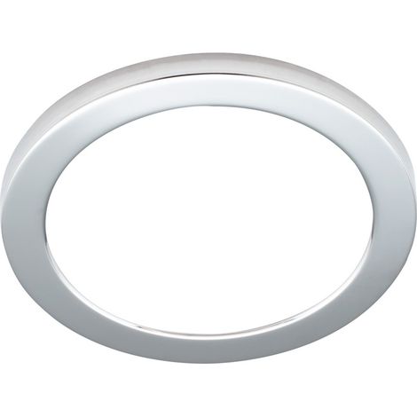 Litecraft Darly Ceiling or Wall Light Small Flush 18 Watt LED Fitting - Polished Chrome