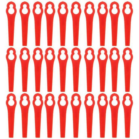 Lot de 100 Lames en Plastique de Rechange pour Coupe Bordure Florabest LIDL, Lames de Grass Trimmer Brush Cutter