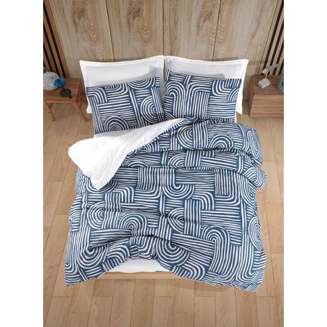 Funda nórdica, funda nórdica, ropa de cama Set Azul