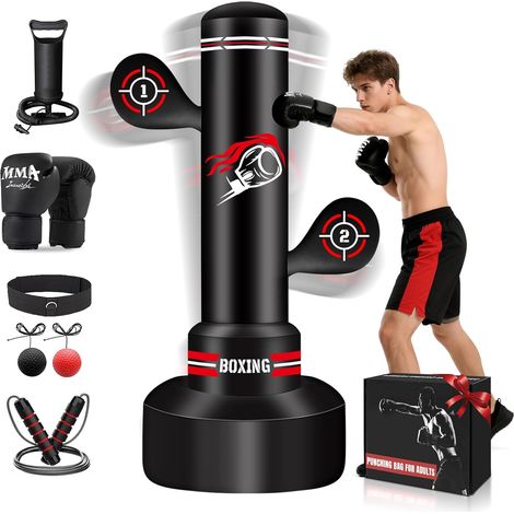 Sac de Frappe Adulte, 180cm Sac de Boxe Autoportant (1/5)