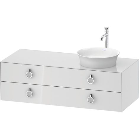 Duravit White Tulip, meuble sous-lavabo suspendu, largeur 1300 x