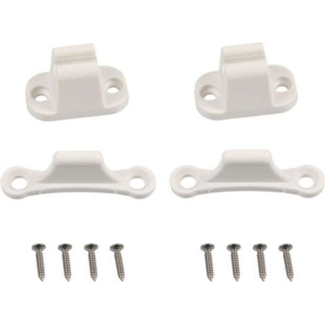 Retenue De Porte Caravane 2 Pièces Serrure de Porte Retenue pour RV Remorque Camper Camping Car Cargo Remorque(Blanc) (1/5)