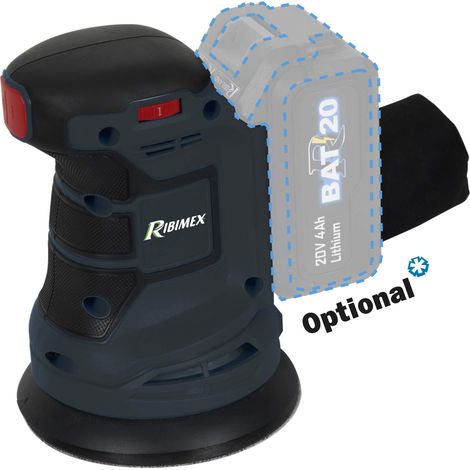 RIBIMEX PRBAT20/PORSB Levigatrice rotorbitale 20 V RBAT20 senza batteria e senza caricatore (1/4)