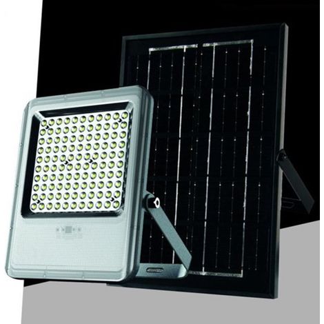 TRADE SHOP - Faro Led Proiettore Da Esterno 180w Con Pannelo Solare Luce Fredda 7000k Sl-801-200-7000k -