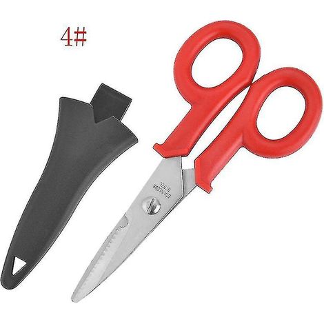 Ciseaux, outils de cisaille domestique, ciseaux d'électricien, outils de coupe pour dénuder les fils (1/5)