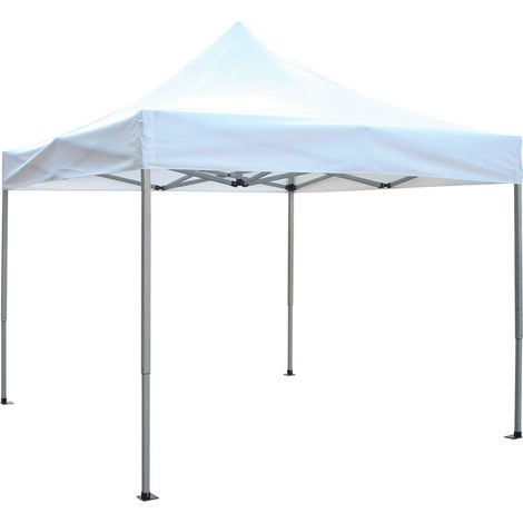 LEVIS - gazebo pieghevole e richiudibile completo di sacca protettiva in alluminio 3 x 3 m (1/2)