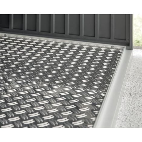 Hörmann Ecostar Aluminium Fußboden für EcoStar Kaminholzregale Typ 1, silber, Typ 1
