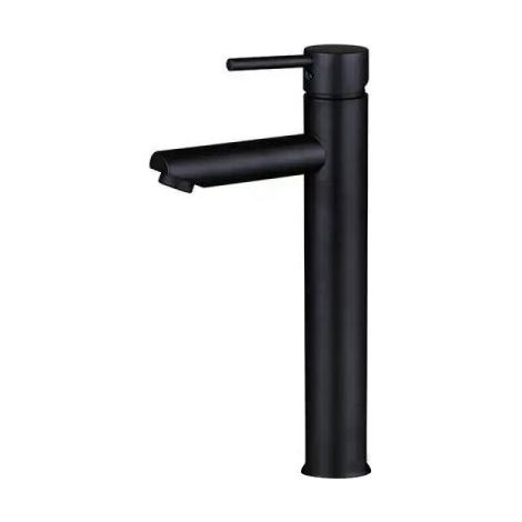 Miscelatore rubinetto lavabo bagno nero + piletta click clack RAY 87393