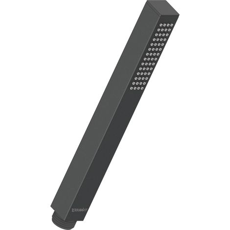 Duravit Barra de ducha MinusFlow, angular, negro mate,