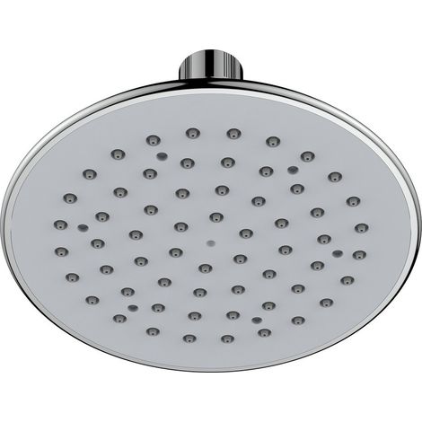 Soffione in abs cromato e grigio - Serie Icaria