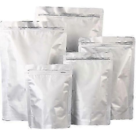 2025 Lot de 50 sacs Mylar extra épais 9,4 mil 10' x 14' - 1 gallon pour la conservation à long terme des aliments, contenant 50 étiquettes, sacs refermables et thermoscellables résistants aux odeurs. (1/5)
