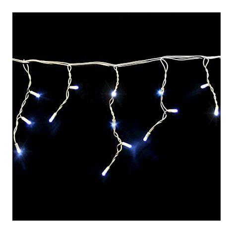 rideau stalactite - led - 3 x 0.6 mètres - 144 led - blanc - 16 descentes - festilight 50421-16-w0-z