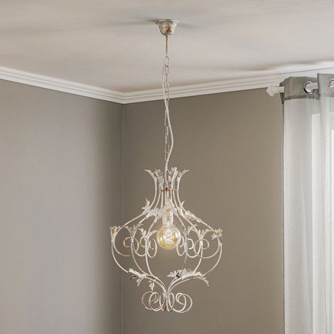 [GEBRAUCHT] B-Ware Hängeleuchte Contessa LED Pendelleuchte Lampe dimmbar weiß Made in Europe 40cm (1/2)