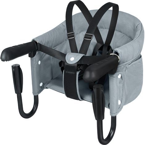 Chaise haute bébé pliable siège de table enfant 6-36 mois portable tissu oxford gris