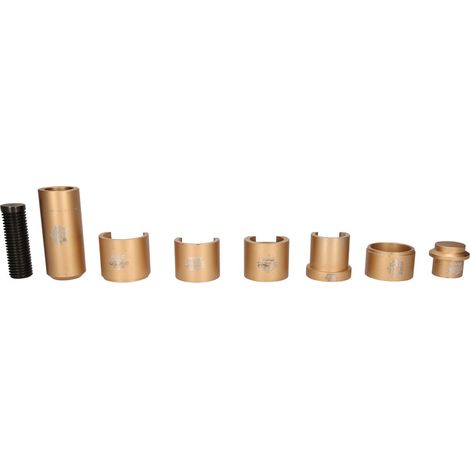 KS TOOLS Universal Werkzeug-Satz zum Auswechseln von Radbolzen an LKW, 8-tlg ( 440.0390 ) (1/4)