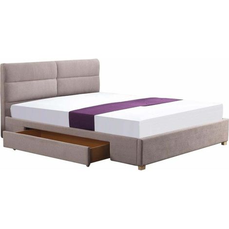Cama Houston 586, Beige, Doble, 160x200, Tapiz, Somieres, 170x216x95cm