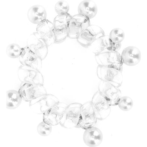 Haargummi mit Perlenverzierung – Trendiges Haaraccessoire – Elegante Geschenkidee (1/5)