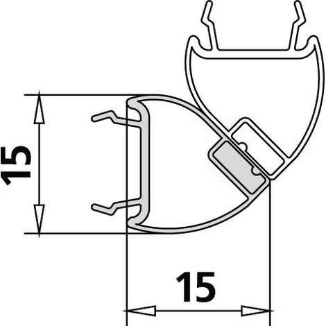 Kermi 2535227 4603 1x barre magnétique 4665 12