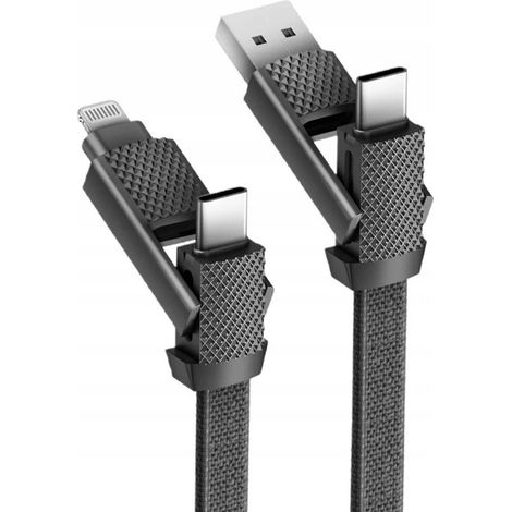 ENERGEA USB Typ C - Apple Lightning Kabel 0,15 m schwarz 1 Stück. (1/3)