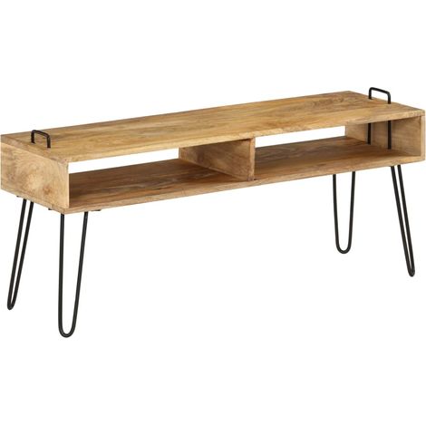 TV-Tisch Massivholz Mango 110x35x45 cm
