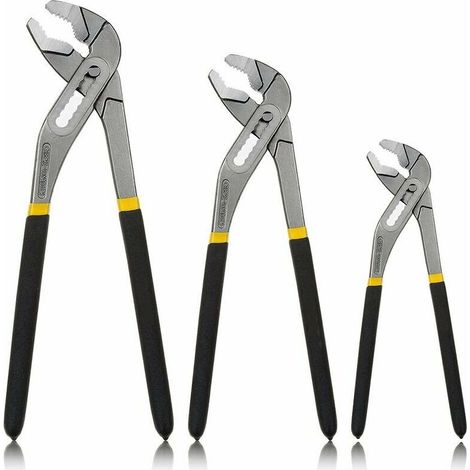 Verstellbare Mehrzweckzange 3-teilig, doppelt beschichtete Griffe – Chrom-Vanadium-Stahl, ideal für Heimwerkerprojekte und Reparaturen zu Hause (200, 250, 300 mm) (1/5)