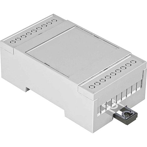 Kit de boîtier rail DIN RS PRO Partie supérieure ouverte, Dimensions 90 x 53 x 31.9mm 2 pôles ( Prix pour 1 )