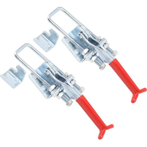 2 PIÈCES Serre-Joint à Bascule Réglable U Boulon Fer Galvanisé Renforcé Dégagement Rapide pour Boîte Porte (1/5)