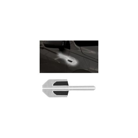 2 PCS Autocollant 3D à Bandes Réfléchissantes, Autocollants Réfléchissants pour Coffre Voiture, Autocollants Réfléchissants à Haute Intensité pour La Visibilité de Nuit pour Voiture SUV(Blanc) (1/5)