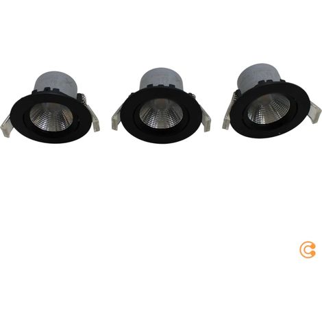 [NEUWERTIG] B-Ware Nordlux Led Deckeneinbauspot Freemont Deckenlampe Deckenleuchte 3er Set Schwarz