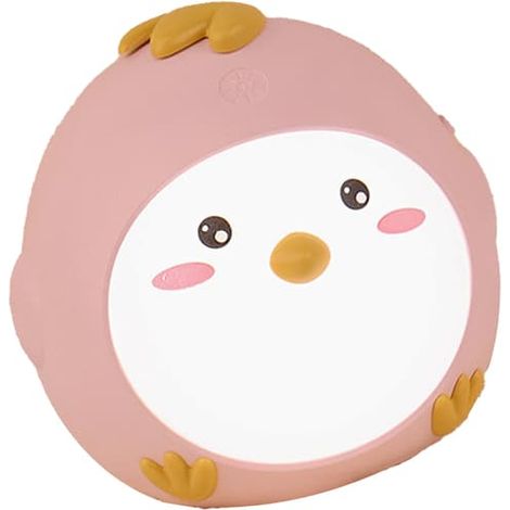 Veilleuse tactile poule rose, lampe LED mignonne et innovante rechargeable par USB, lampe de chevet pour la chambre (1/5)