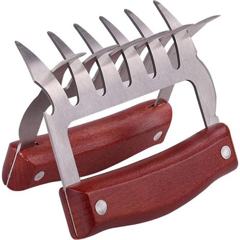 Outil de séparation de viande multifonctionnel 2 pièces, râpe et séparateur, pour barbecue et cuisine.-AquaForge