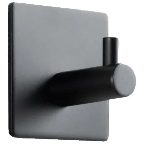 Wandhaken, Selbstklebend, Innen-/Außenbereich, schwarz, 6PCS-a (1/2)